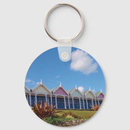 Traditionele Britse strandhuisjes Sleutelhanger