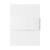 Traditionele bruiloft op zwarte en witte plaats uitnodigingen wikkel (Achterkant Voorbeeld)