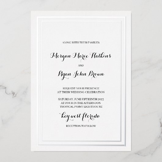 Traditionele bruiloft uitnodiging (Voorkant)