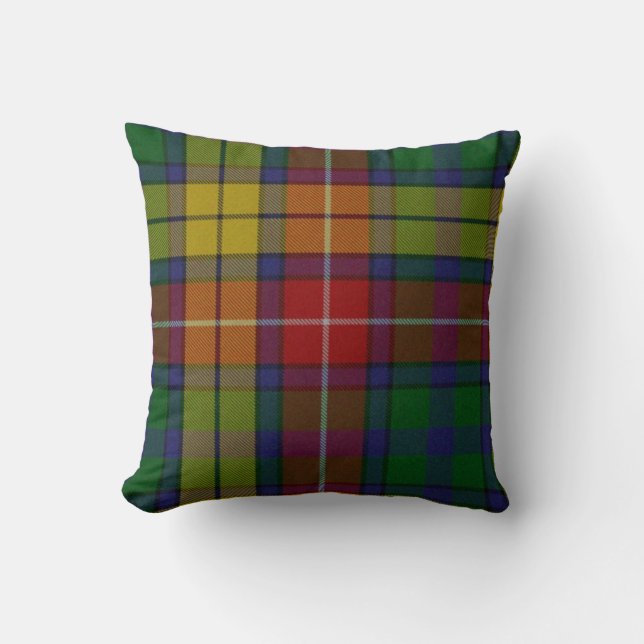 Traditionele Buchanan Tartan Pset Pillow Kussen (Voorkant)