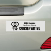 Traditionele bumpersticker (Op auto)