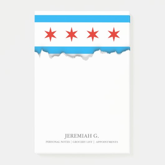 Traditionele Chicago vlag Post-it® Notes (Voorkant)