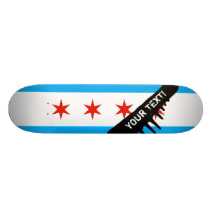 Traditionele Chicago vlag Skateboard