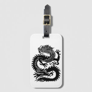 Traditionele Chinese draak Bagagelabel