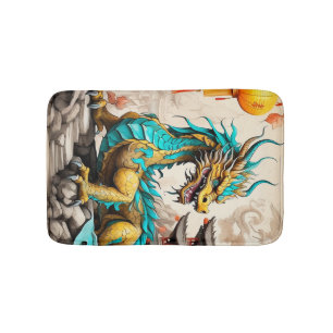 Traditionele Chinese draak voor Chinees Nieuwjaar Badmat