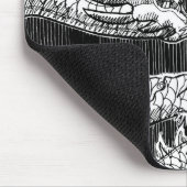 Traditionele Chinese Dragon inkt-pen schets Muismat (Hoek)