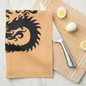 Traditionele Chinese drakenkeuken Theedoek (Quarter Fold)