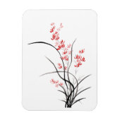 Traditionele Chinese iris - één Magneet (Verticaal)