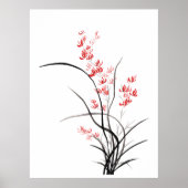 Traditionele Chinese iris - één Poster (Voorkant)