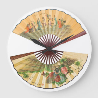 Traditionele Chinese ventilatoren Grote Klok