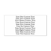 Traditionele Custom Business 10 Lijnen van Serif T Zelfinktende Stempel (Design)