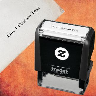 Traditionele Custom Business 1 lijn van Serif teks Zelfinktende Stempel