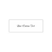 Traditionele Custom Business 1 lijn van Serif teks Zelfinktende Stempel (Design)