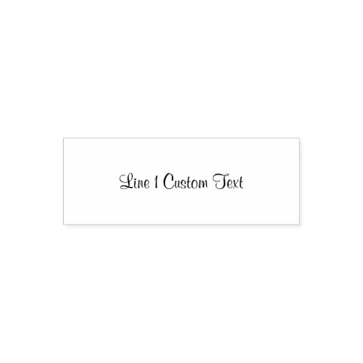 Traditionele Custom Business 1 lijn van Serif teks Zelfinktende Stempel (Design)