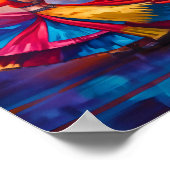 Traditionele danser Print, Poster papier (mat) (Hoek)