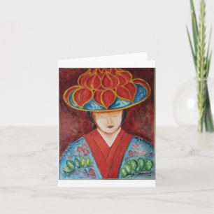 Traditionele danser van Okinawa (Inohabushi Dancer Kaart