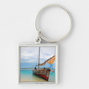 Traditionele Dhow, Zanzibar, Tanzania Sleutelhanger