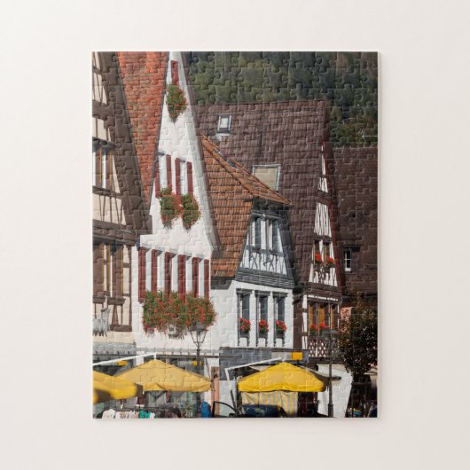 Traditionele Duitse huizen Legpuzzel (Verticaal)