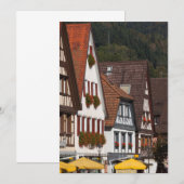 Traditionele Duitse woningen Bedankkaart (Voorkant / Achterkant)