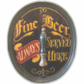 Traditionele echte paling of barbeel sticker (Voorkant)