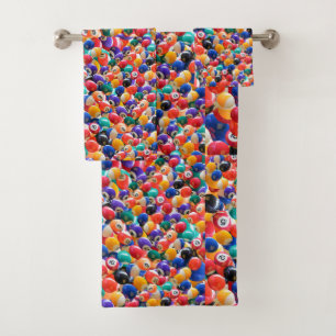Traditionele Eightball Colors Bath Towel Set Bad Handdoek