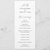 Traditionele elegante bruiloft programma (Voorkant)