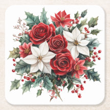 Traditionele elegante kerstpunsettia