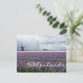 Traditionele en moderne windmolen, Nederland Briefkaart (Staand voorkant)