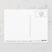 Traditionele en moderne windmolen, Nederland Briefkaart (Achterkant)