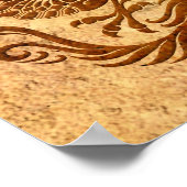 Traditionele en versleten Chinese drakencirkel Poster (Hoek)