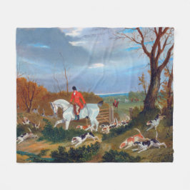 Traditionele Engelse fox Hunt Sports Dog Fleece Deken