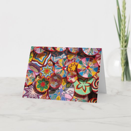 Traditionele Ethiopische manden Kaart (Voorkant)