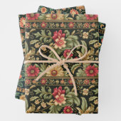 Traditionele feestelijke indiaan inpakpapier vel (In situ)