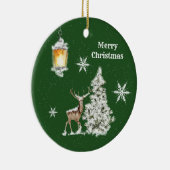 Traditionele feestelijke kerst keramisch ornament (Rechts)