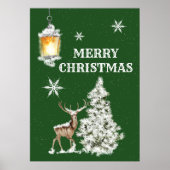 Traditionele feestelijke kerst poster (Voorkant)