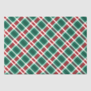 Traditionele feestelijke rood en groen geplakt tissuepapier