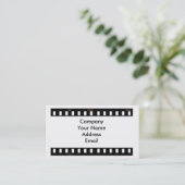 Traditionele film visitekaartje (Staand voorkant)