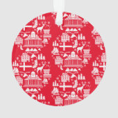 Traditionele Finse Kerstdecoratie Ornament (achterkant)