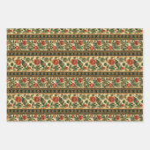 Traditionele Floral Indian Inpakpapier Vel (Voorkant 2)