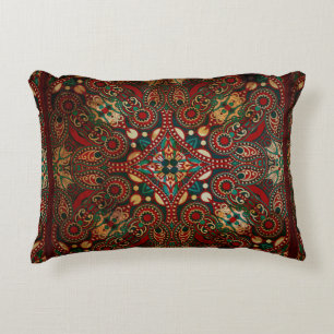 Traditionele florale paisleyband accent kussen