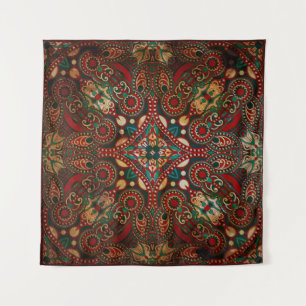 Traditionele florale paisleyband wandkleed