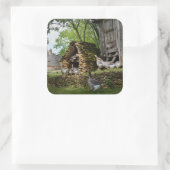 Traditionele foie gras ganzen boerderij sticker (Tas)