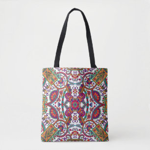 Traditionele Folk Art Designart, etnisch, achtergr Draagtas
