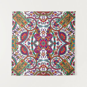 Traditionele Folk Art Designart, etnisch, achtergr Wandkleed