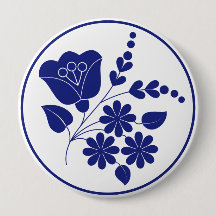 Traditionele Folk Ornament Button