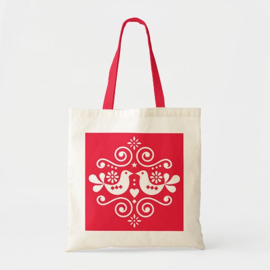 Traditionele folk ornament Canvas tas (Voorkant)