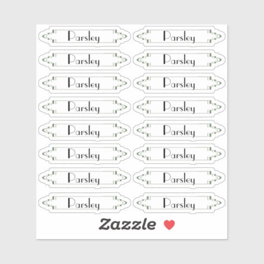 Traditionele Franse etiketten van de Franse tuinkr Sticker (Vel)