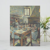 Traditionele Franse keuken Kaart (Staand voorkant)