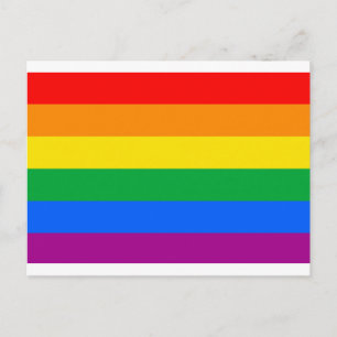 Traditionele Gay Pride-vlag Briefkaart