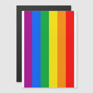 Traditionele Gay Pride-vlag Magnetische Uitnodiging